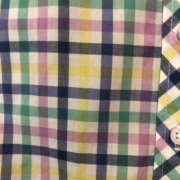 Talbots Petite Pastel Plaid Blouse - Picture 5 of 6